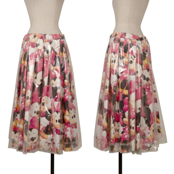COMME des GARCONS PVC Minnie Layered Skirt Multi-Color S K-164773_001