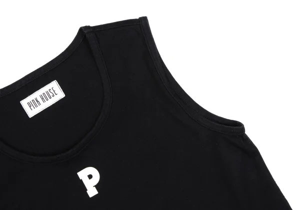PINK HOUSE Cotton Initial Printed Patch Design Tank Top K-164776_009