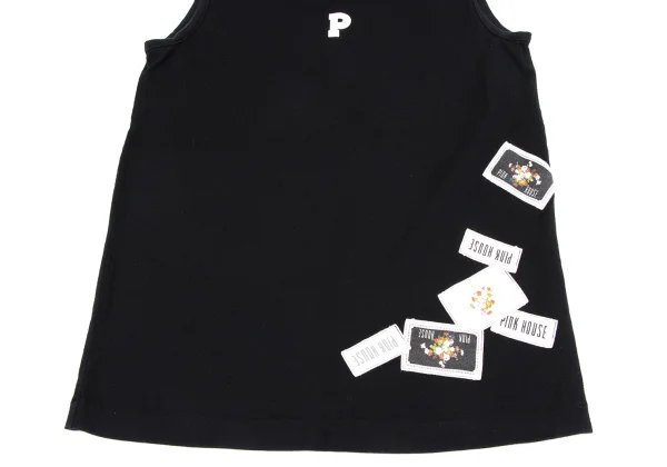 PINK HOUSE Cotton Initial Printed Patch Design Tank Top K-164776_010