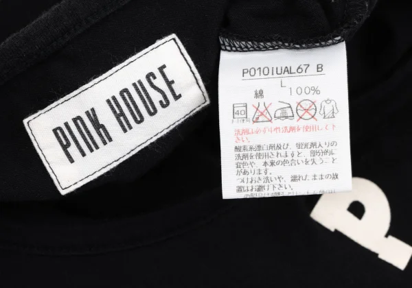 PINK HOUSE Cotton Initial Printed Patch Design Tank Top K-164776_015