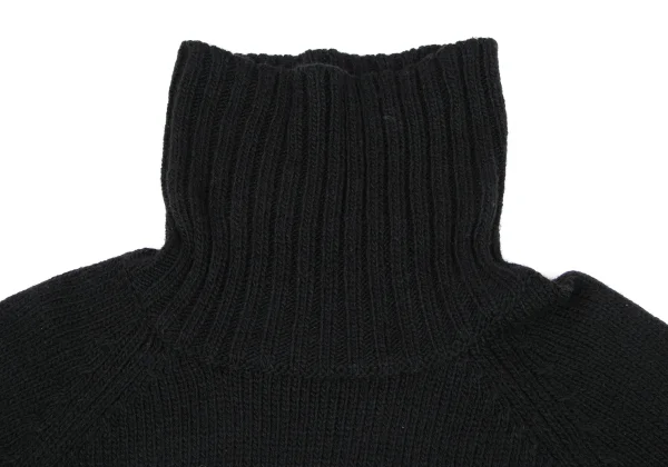 PINK HOUSE Acrylic Wool Logo Woven Low Gauge Turtleneck Knit K-164780_005