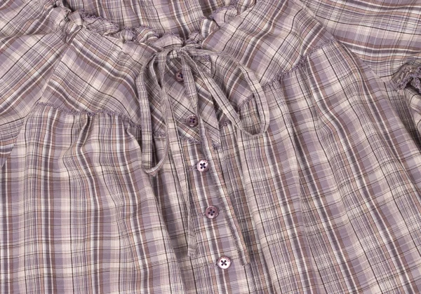 PINK HOUSE Check Frill Blouse Tunic K-164781_005