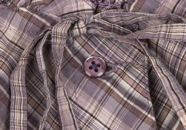 PINK HOUSE Check Frill Blouse Tunic K-164781_006