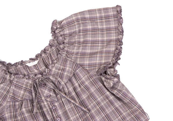 PINK HOUSE Check Frill Blouse Tunic K-164781_007