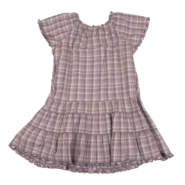 PINK HOUSE Check Frill Blouse Tunic K-164781_012