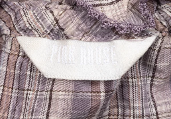 PINK HOUSE Check Frill Blouse Tunic K-164781_014
