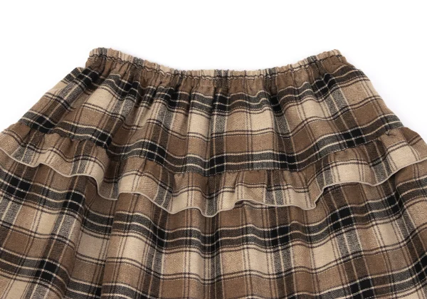 PINK HOUSE Poly Cotton Frill Switching  Check Skirt K-164782_004