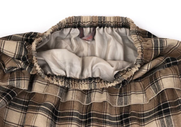 PINK HOUSE Poly Cotton Frill Switching  Check Skirt K-164782_005