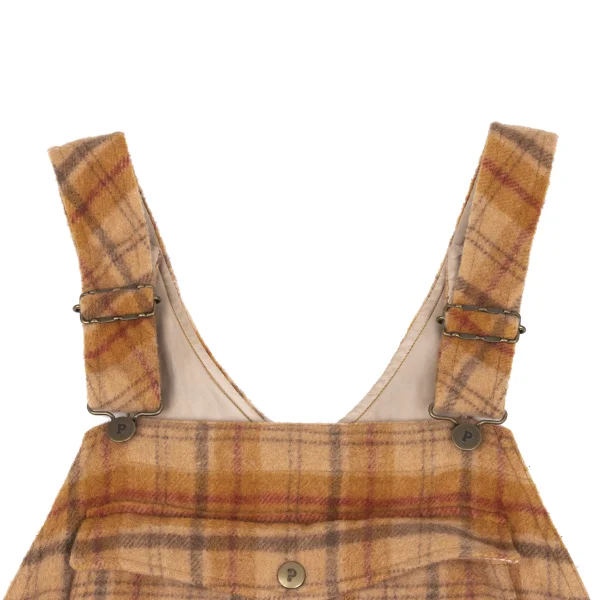 PINK HOUSE Wool Blend Pocket Design Check Overall Dress K-164783_004