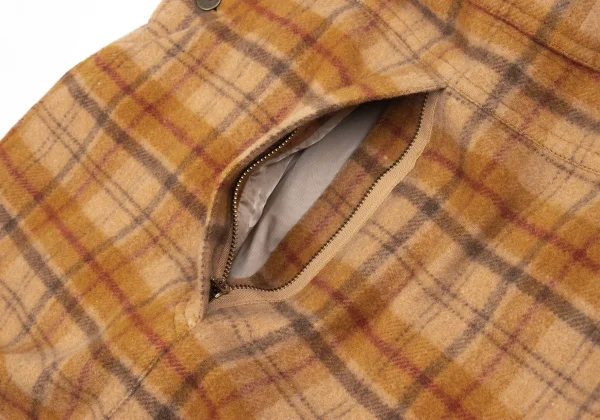 PINK HOUSE Wool Blend Pocket Design Check Overall Dress K-164783_009