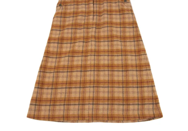 PINK HOUSE Wool Blend Pocket Design Check Overall Dress K-164783_011