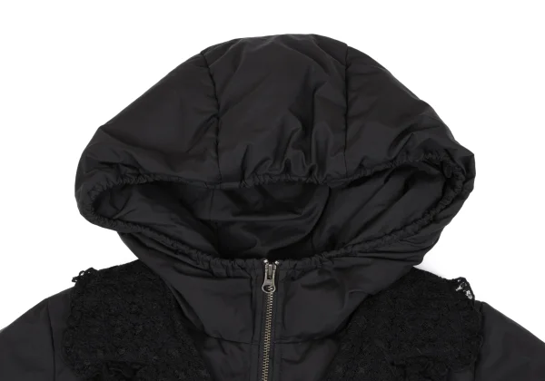 PINK HOUSE Poly Lace Design Hooded Down Jacket K-164784_004