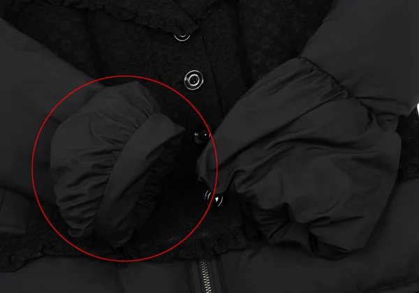 PINK HOUSE Poly Lace Design Hooded Down Jacket K-164784_008