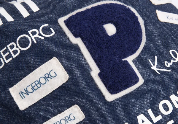 PINK HOUSE Logo Patch Denim Purse Bag K-164786_004