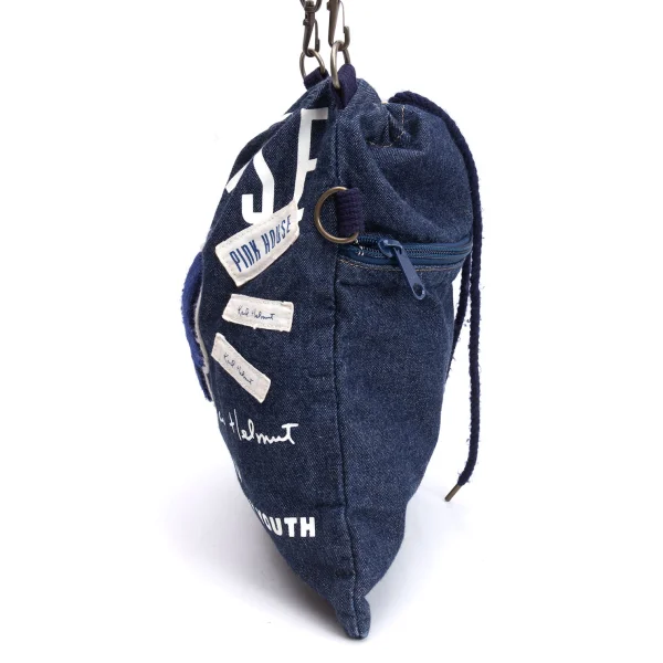 PINK HOUSE Logo Patch Denim Purse Bag K-164786_005