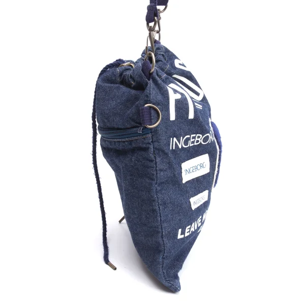 PINK HOUSE Logo Patch Denim Purse Bag K-164786_007