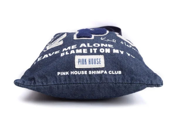 PINK HOUSE Logo Patch Denim Purse Bag K-164786_009