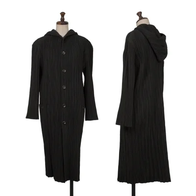 ISSEY MIYAKE Crape Hooded Coat