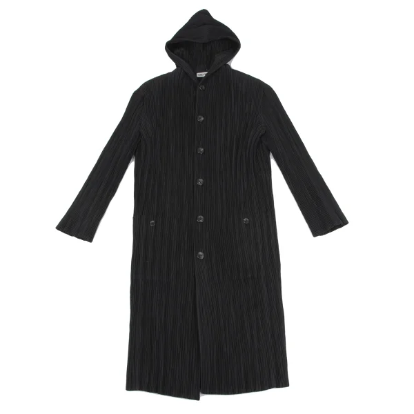 ISSEY MIYAKE Crape Hooded Coat K-164797_002