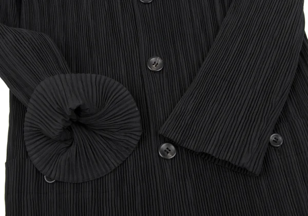 ISSEY MIYAKE Crape Hooded Coat K-164797_007