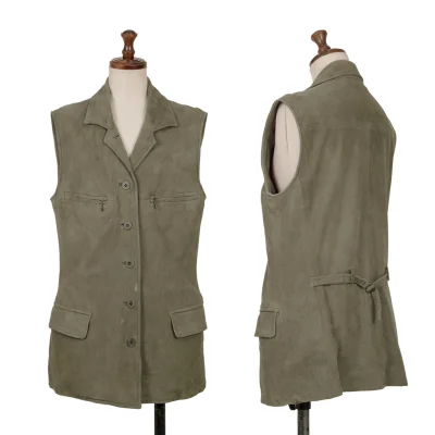 ISSEY MIYAKE Goat Suede Sleeveless Jacket