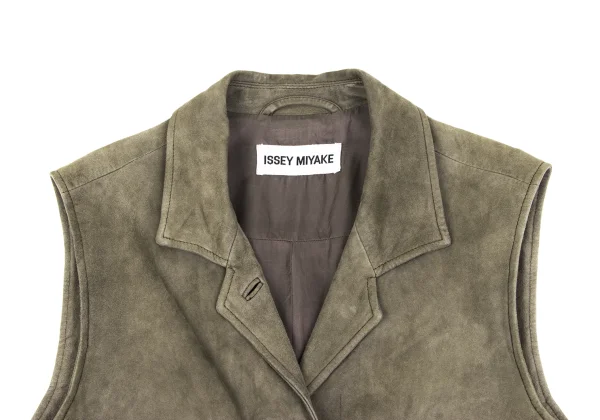 ISSEY MIYAKE Goat Suede Sleeveless Jacket K-164798_005