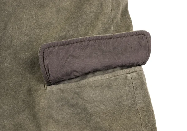 ISSEY MIYAKE Goat Suede Sleeveless Jacket K-164798_012