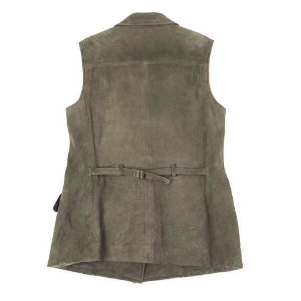 ISSEY MIYAKE Goat Suede Sleeveless Jacket K-164798_015