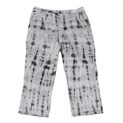 ISSEY MIYAKE Cotton Poly Graphic Jacquard Stretch Pants