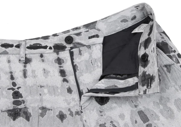 ISSEY MIYAKE Cotton Poly Graphic Jacquard Stretch Pants K-164805_004