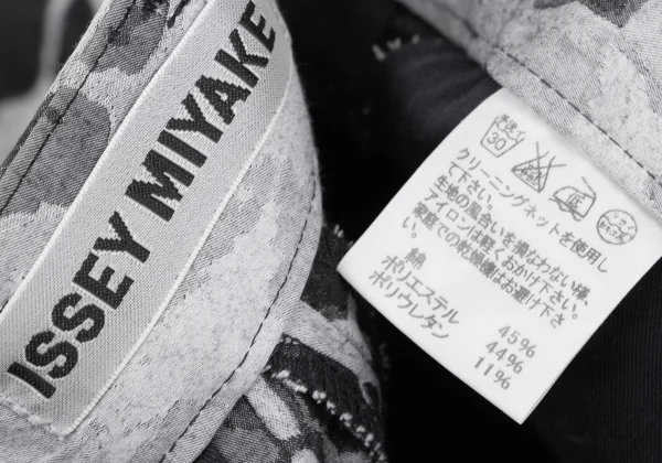 ISSEY MIYAKE Cotton Poly Graphic Jacquard Stretch Pants K-164805_016