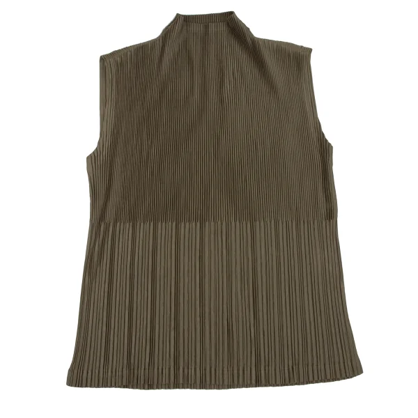 ISSEY MIYAKE WHITE LABEL Pleated Switching Sleeveless Top K-164807_002