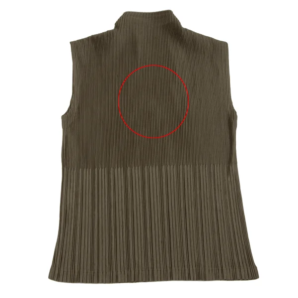ISSEY MIYAKE WHITE LABEL Pleated Switching Sleeveless Top K-164807_010