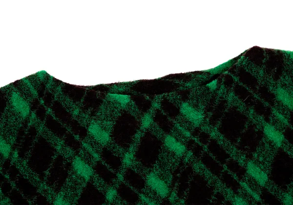 ISSEY MIYAKE HaaT Wool Blend Argyle Fringe Knit Tunic K-164808_004