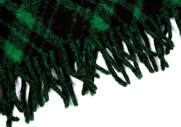 ISSEY MIYAKE HaaT Wool Blend Argyle Fringe Knit Tunic K-164808_009