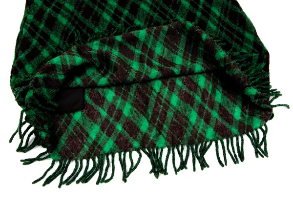 ISSEY MIYAKE HaaT Wool Blend Argyle Fringe Knit Tunic K-164808_010