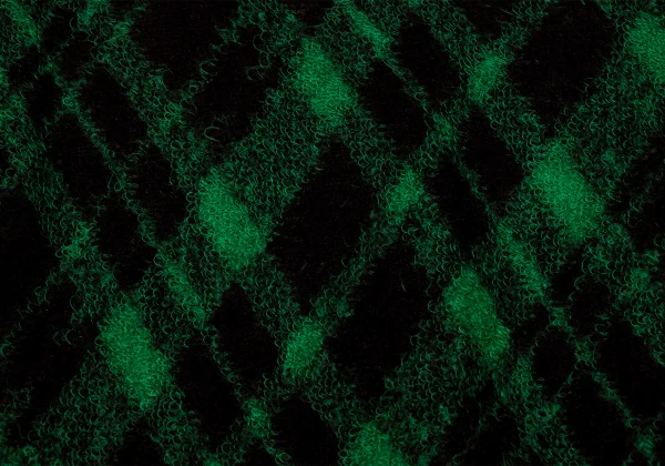 ISSEY MIYAKE HaaT Wool Blend Argyle Fringe Knit Tunic K-164808_012