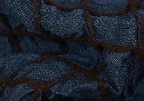 ISSEY MIYAKE HaaT Silk Blend Check Embroidered Short Jacket K-164809_013