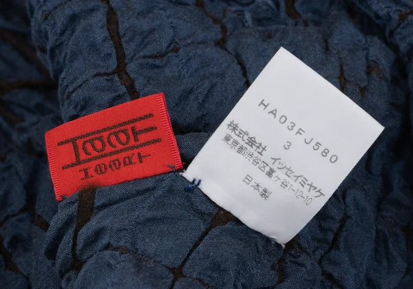 ISSEY MIYAKE HaaT Silk Blend Check Embroidered Short Jacket K-164809_014