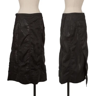 ISSEY MIYAKE HaaT Cotton Blend Pigment Print Skirt