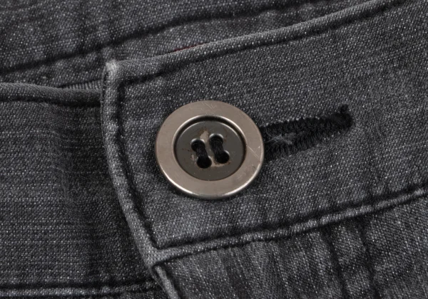 ISSEY MIYAKE HaaT Eyelet Design Stretch Glitter Flare Pants K-164811_003