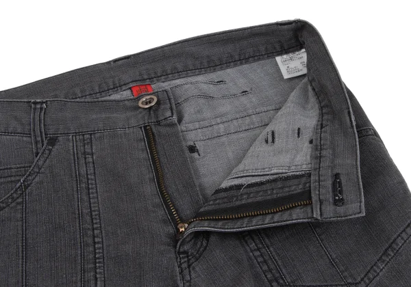 ISSEY MIYAKE HaaT Eyelet Design Stretch Glitter Flare Pants K-164811_004