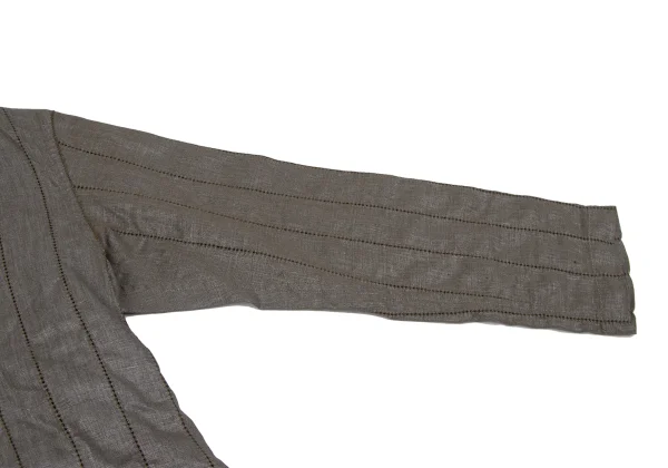 ISSEY MIYAKE FETE Foil Coated Openwork Embroidered Jacket K-164813_006