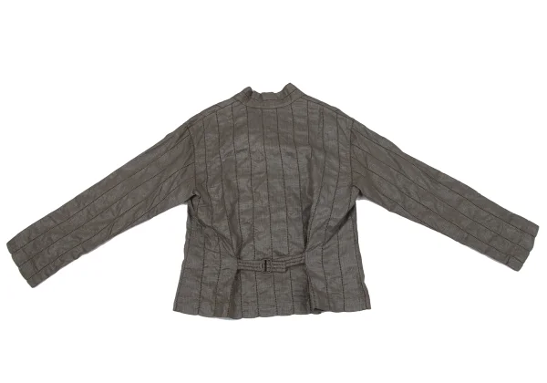 ISSEY MIYAKE FETE Foil Coated Openwork Embroidered Jacket K-164813_011