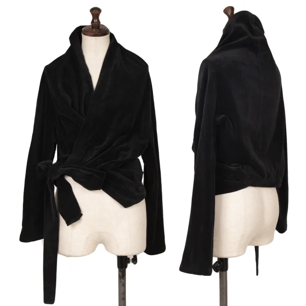 tricot COMME des GARCONS Velour Strap Design Jacket Black S-M K-164817_001