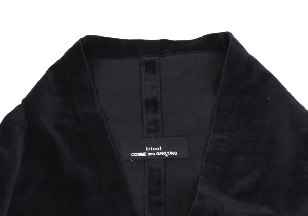 tricot COMME des GARCONS Velour Strap Design Jacket K-164817_003
