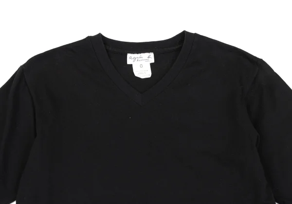 agnes.b homme Cotton V Neck T Shirt K-164821_002