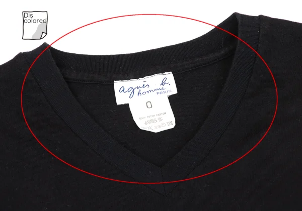 agnes.b homme Cotton V Neck T Shirt K-164821_003