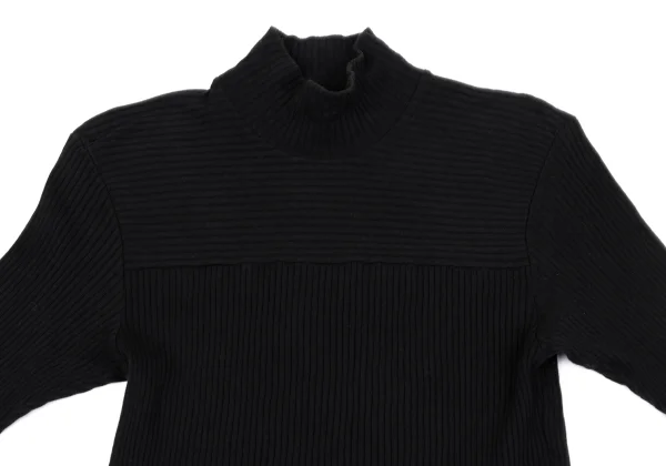 agnes.b homme Cotton Mock Neck Rib T Shirt K-164822_002