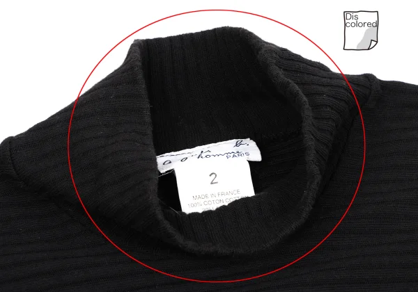 agnes.b homme Cotton Mock Neck Rib T Shirt K-164822_004